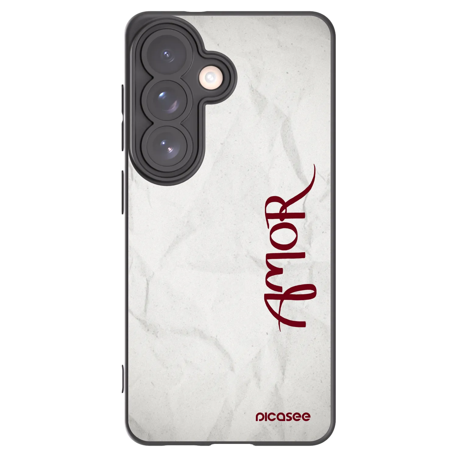 Picasee Μαύρη θήκη σιλικόνης για Samsung Galaxy S26 - Amor
