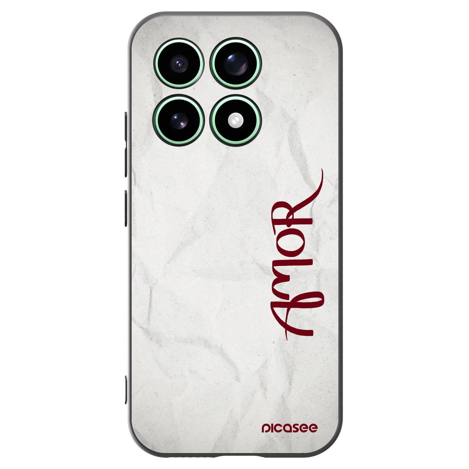 Picasee Μαύρη θήκη σιλικόνης για Xiaomi 17 - Amor
