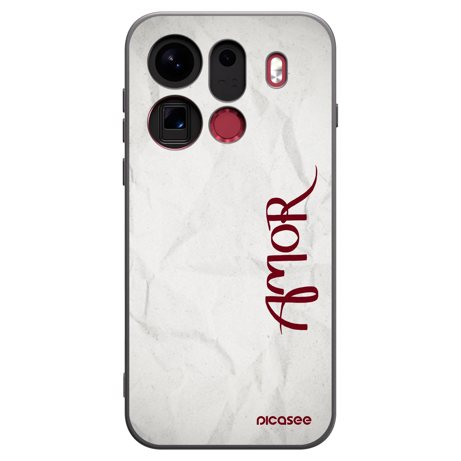 Picasee Μαύρη θήκη σιλικόνης για OPPO Find X9 Pro - Amor