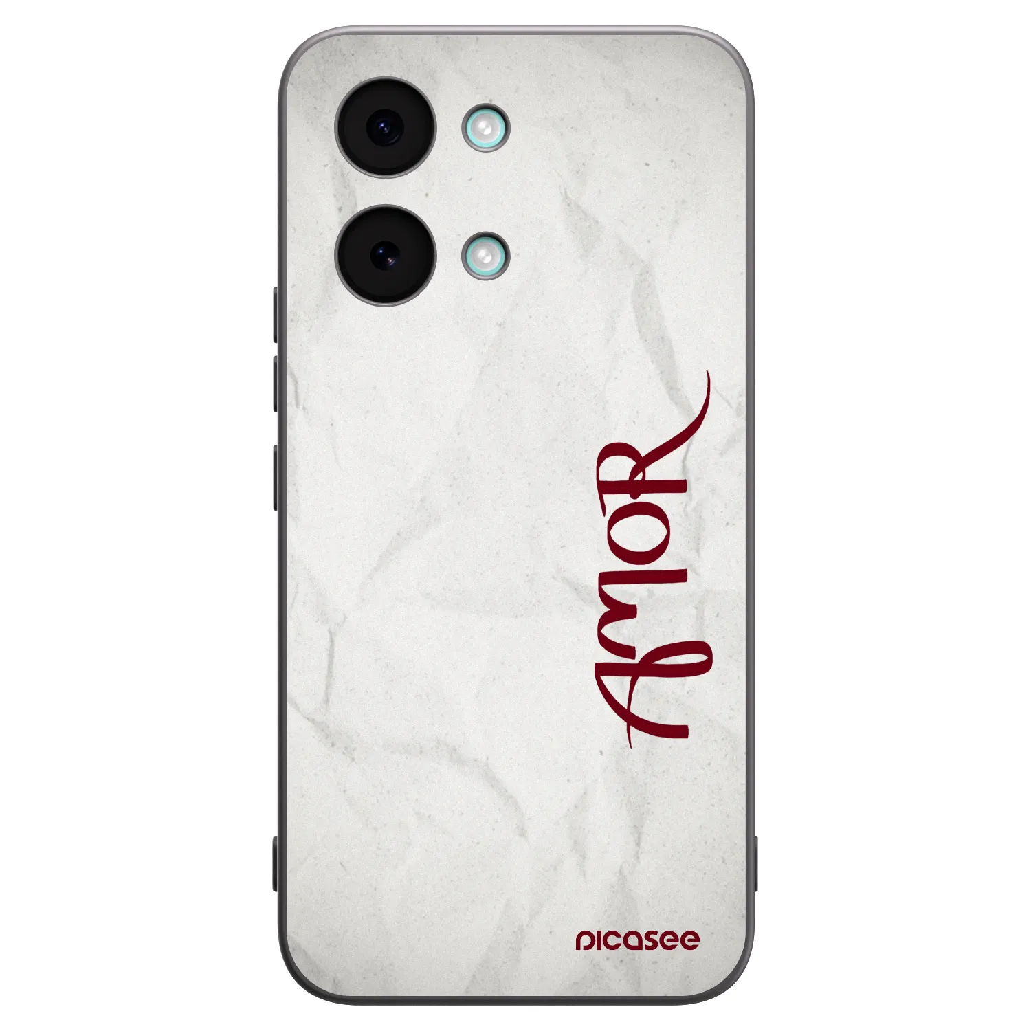 Picasee Μαύρη θήκη σιλικόνης για Xiaomi Poco X8 Pro Max - Amor