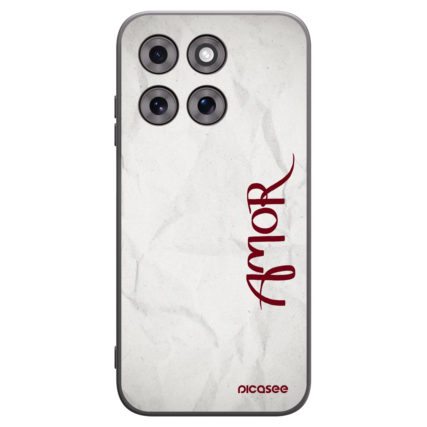 Picasee Μαύρη θήκη σιλικόνης για Motorola Moto G77 - Amor