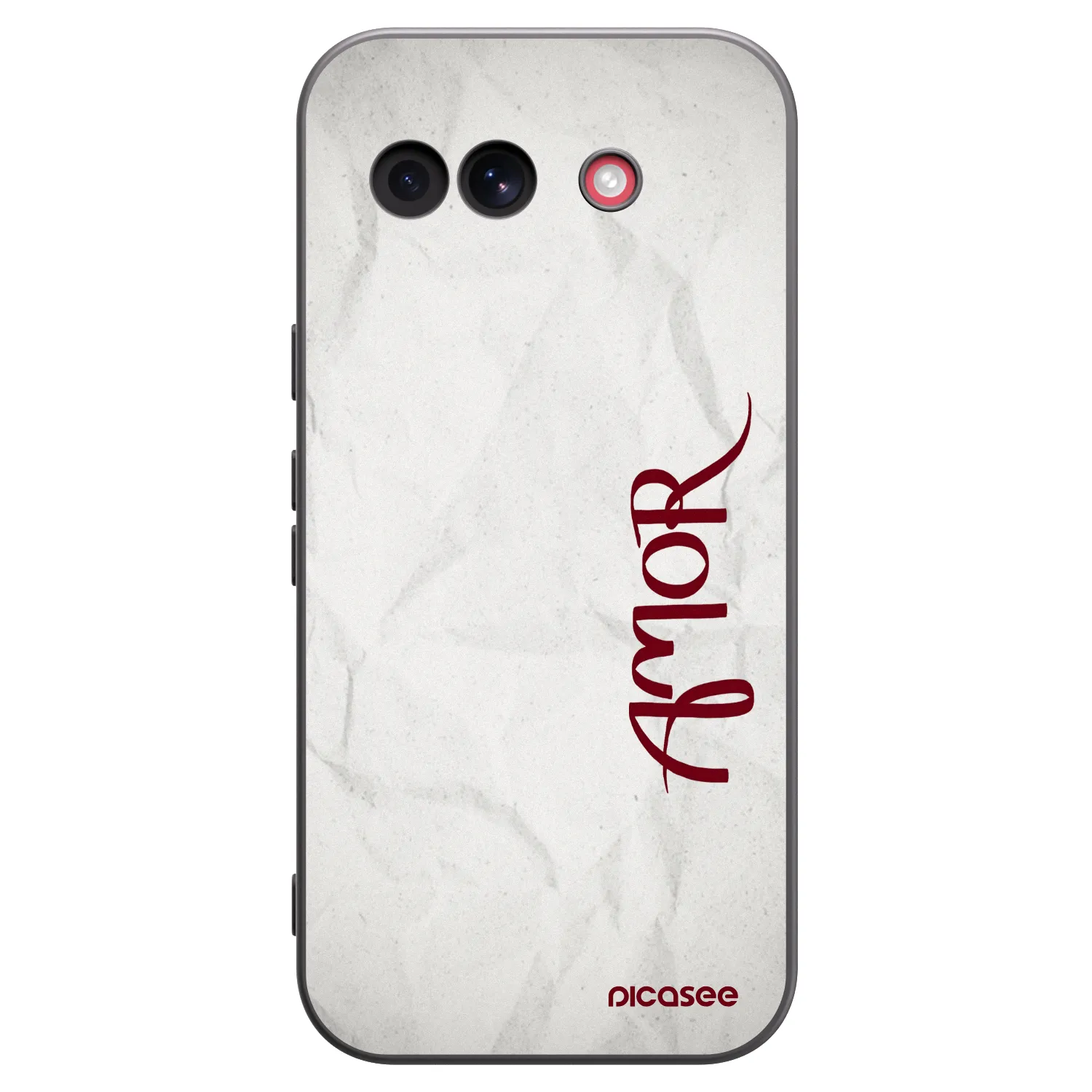 Picasee Μαύρη θήκη σιλικόνης για Google Pixel 10a - Amor