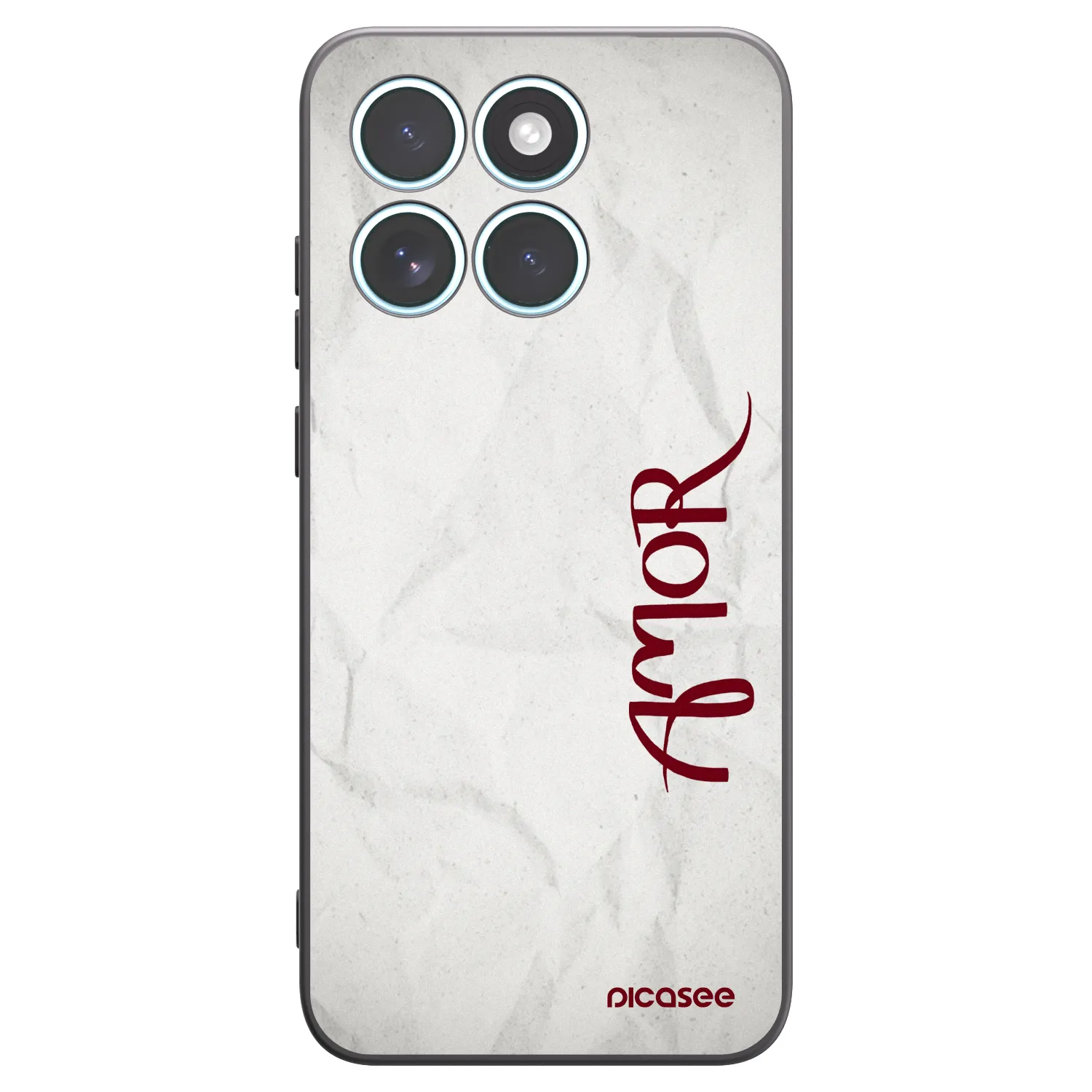 Picasee Μαύρη θήκη σιλικόνης για Motorola Edge 70 Fusion - Amor