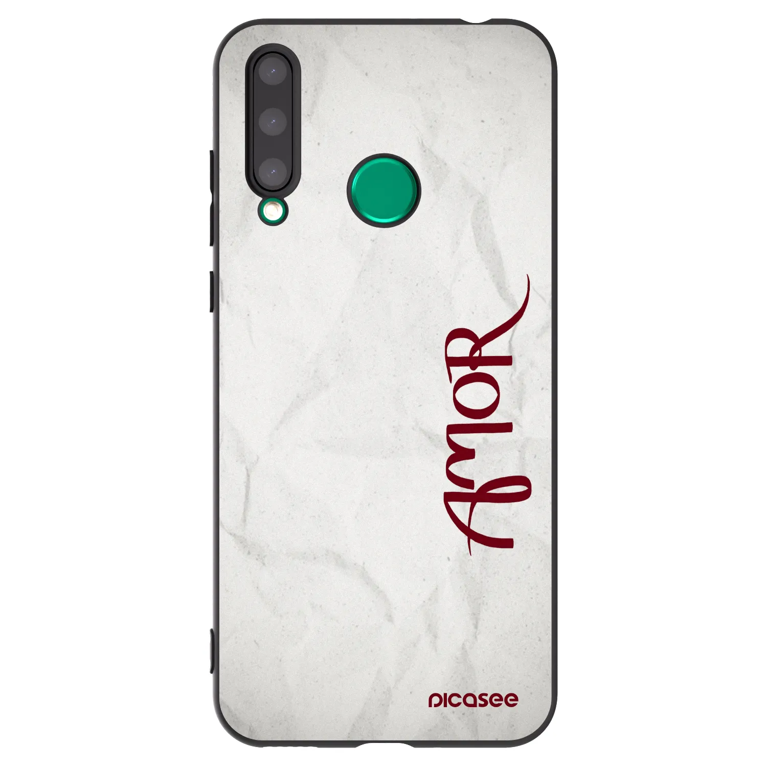 Picasee Μαύρη θήκη σιλικόνης για Honor 20 Lite - Amor
