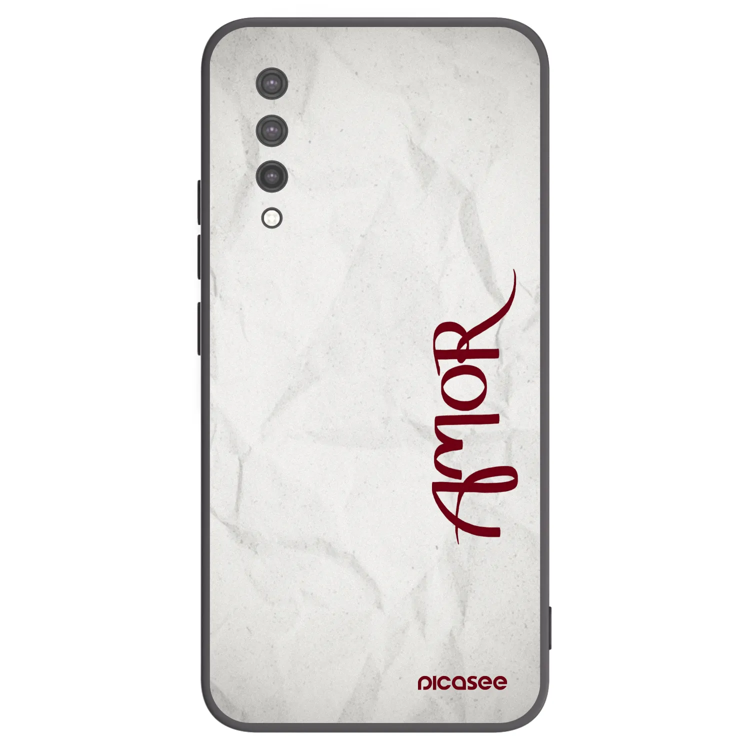 Picasee Μαύρη θήκη σιλικόνης για Xiaomi Mi 9 Lite - Amor