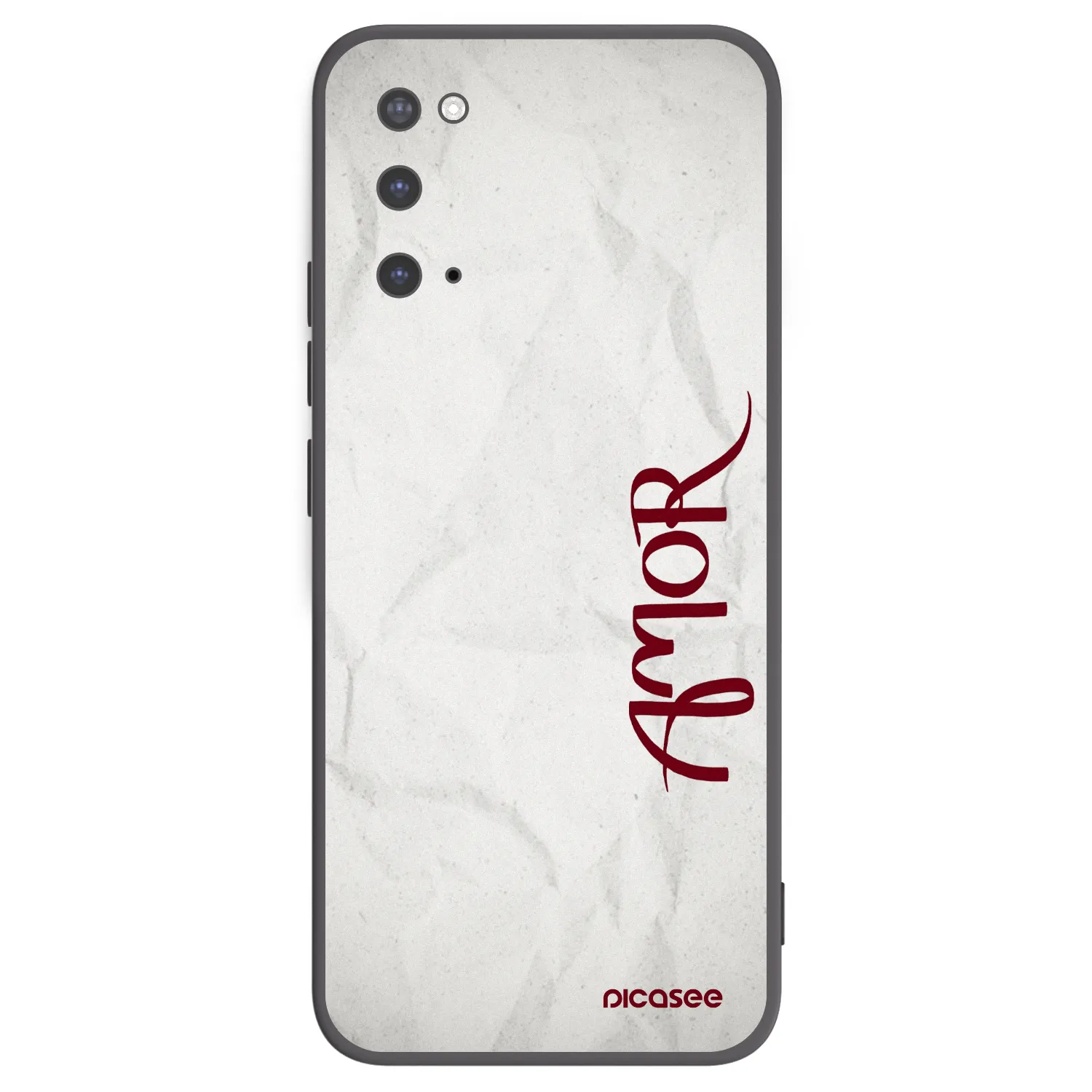 Picasee Μαύρη θήκη σιλικόνης για Samsung Galaxy S20 G980F - Amor