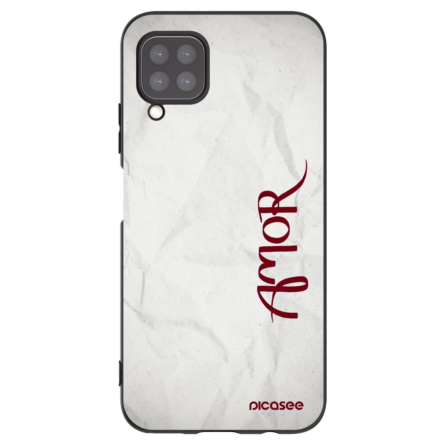 Picasee Μαύρη θήκη σιλικόνης για Huawei P40 Lite - Amor