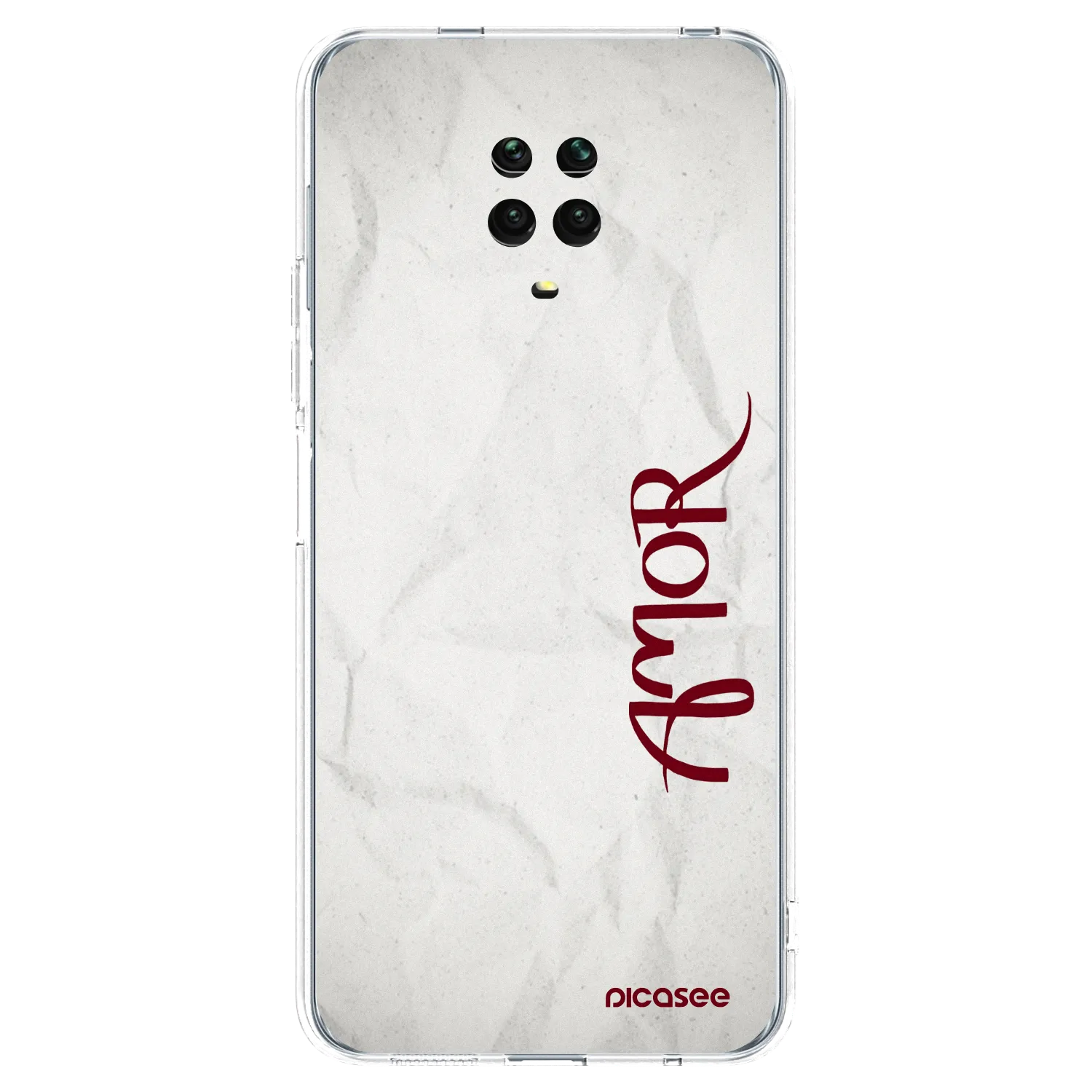 Picasee διαφανής θήκη σιλικόνης Xiaomi Redmi Note 9 Pro - Amor