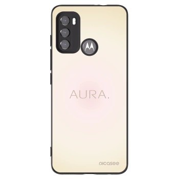 Picasee Μαύρη θήκη σιλικόνης για Motorola Moto G60 - Aura