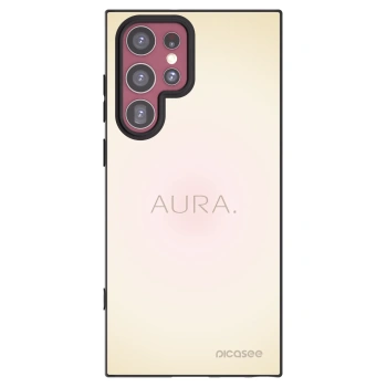 Picasee Μαύρη θήκη σιλικόνης για Samsung Galaxy S22 Ultra 5G - Aura
