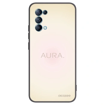 Picasee Μαύρη θήκη σιλικόνης για OPPO A16s - Aura