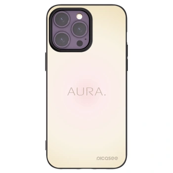 Picasee Μαύρη θήκη σιλικόνης για Apple iPhone 14 Pro Max - Aura