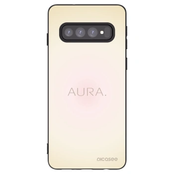 Picasee Μαύρη θήκη σιλικόνης για Samsung Galaxy S10 G973 - Aura