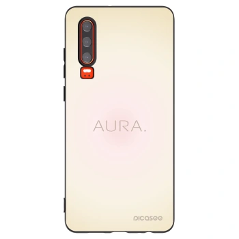Picasee Μαύρη θήκη σιλικόνης για Huawei P30 - Aura