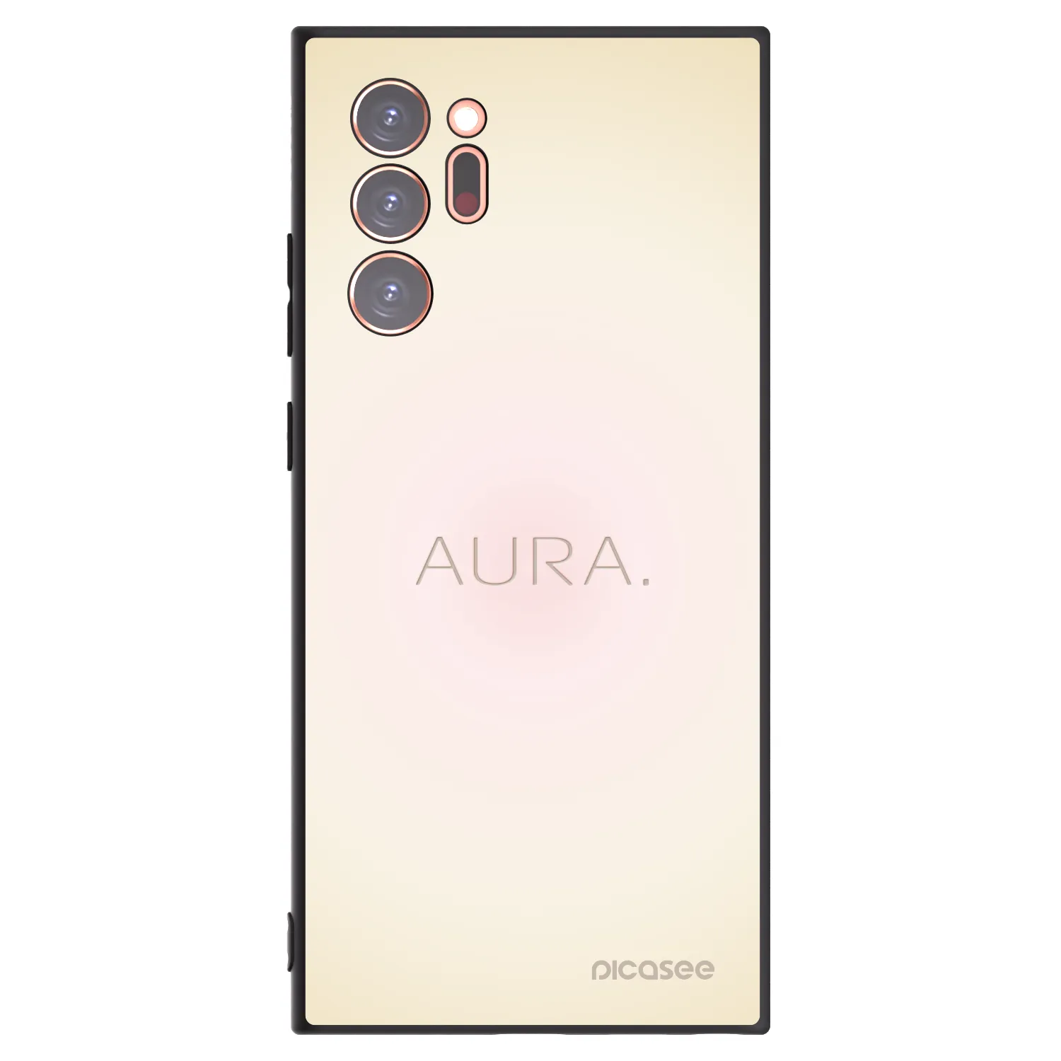Picasee Μαύρη θήκη σιλικόνης για Samsung Galaxy Note 20 Ultra - Aura