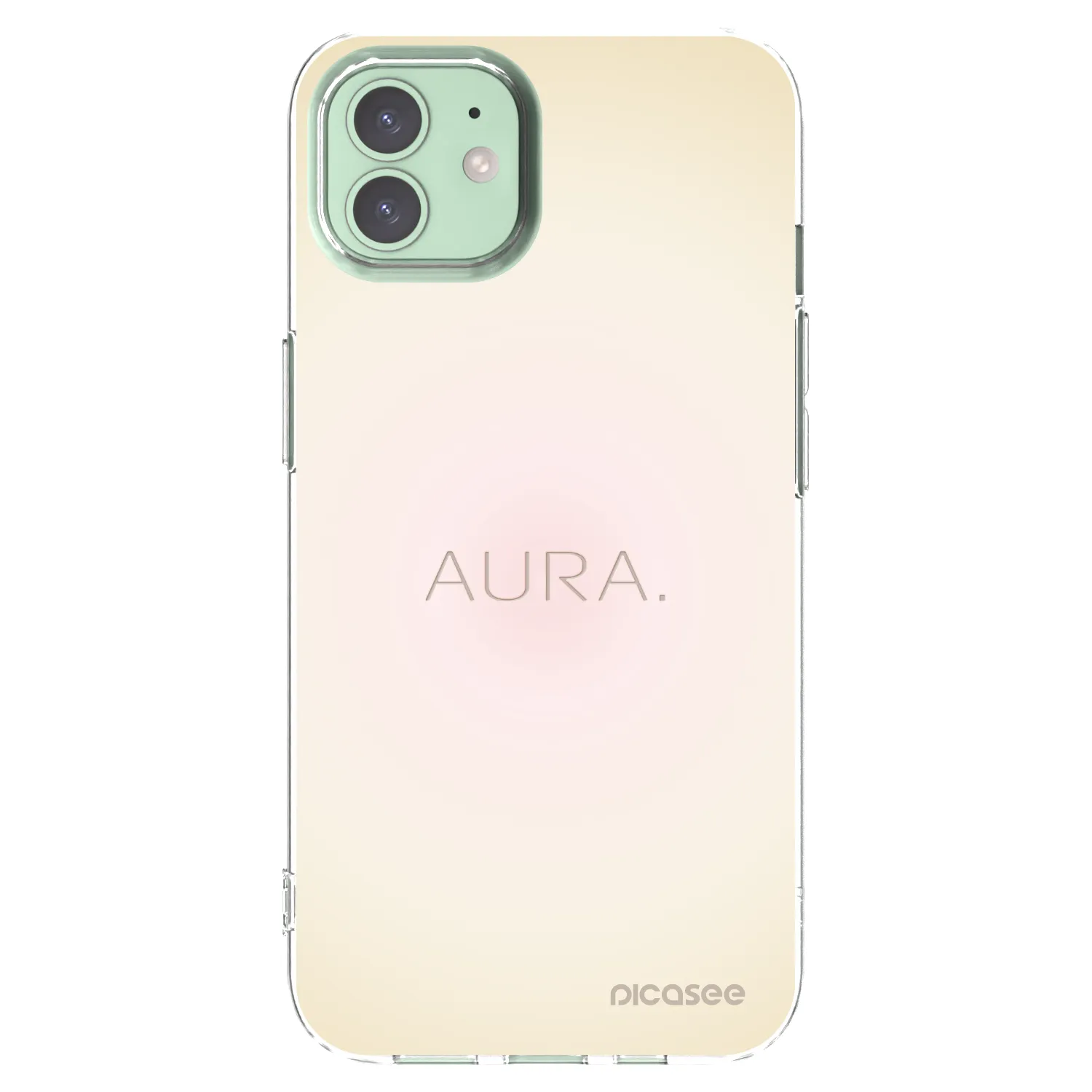 Picasee διαφανής θήκη σιλικόνης Apple iPhone 12 - Aura