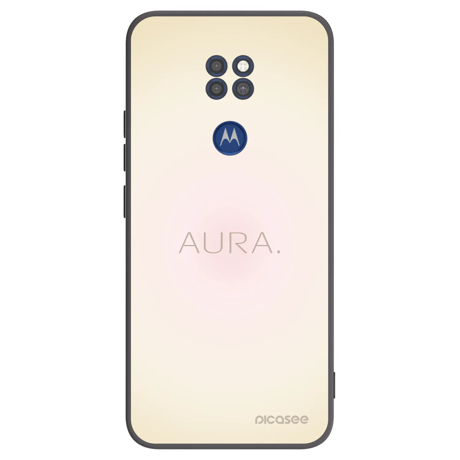 Picasee Μαύρη θήκη σιλικόνης για Motorola Moto G9 Play - Aura