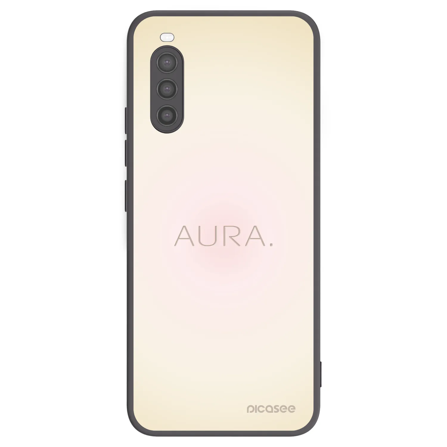 Picasee Μαύρη θήκη σιλικόνης για Sony Xperia 10 II - Aura