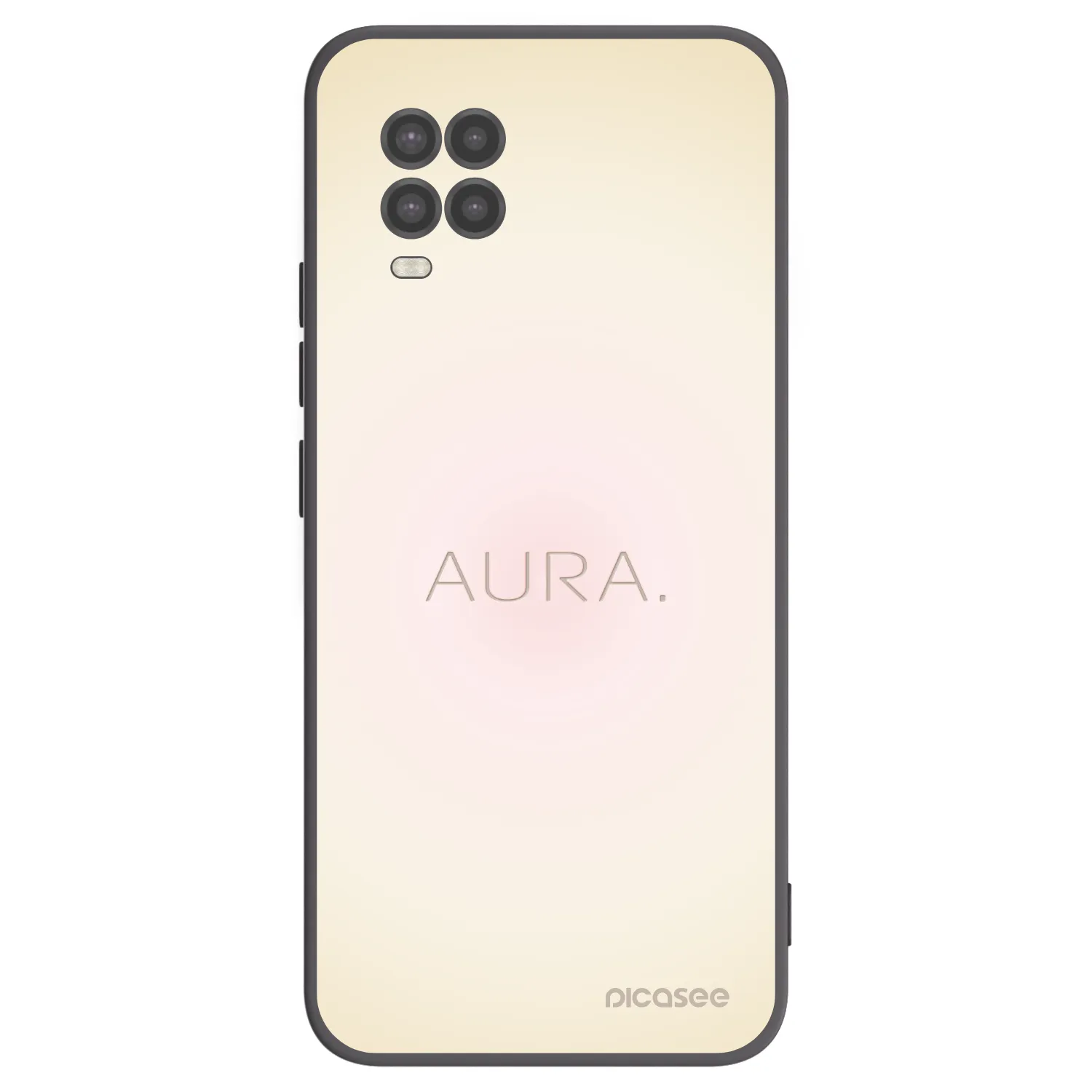 Picasee Μαύρη θήκη σιλικόνης για Xiaomi Mi 10 Lite - Aura