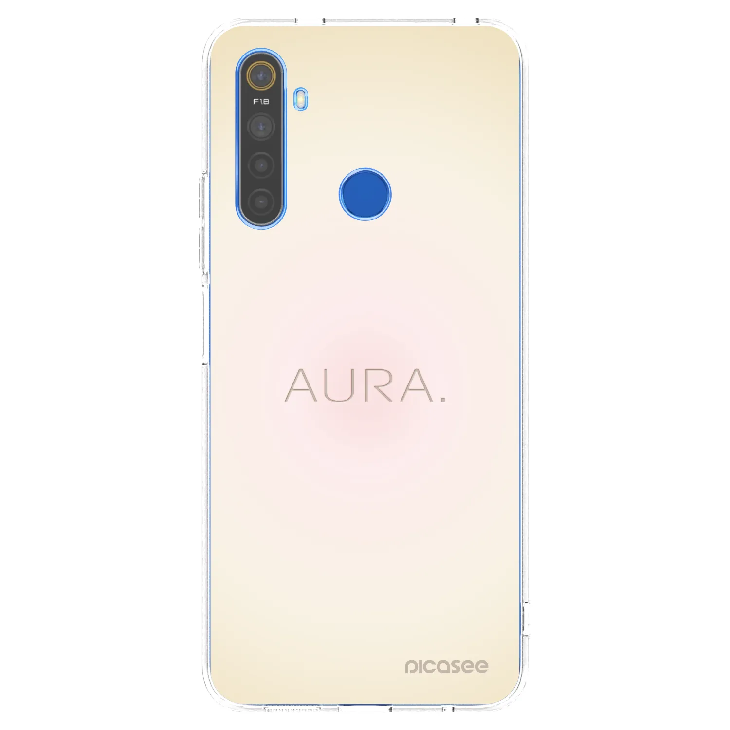 Picasee διαφανής θήκη σιλικόνης Realme 5 - Aura