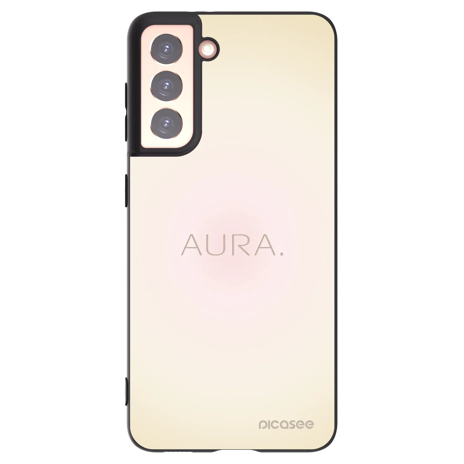 Picasee Μαύρη θήκη σιλικόνης για Samsung Galaxy S21 5G G991B - Aura