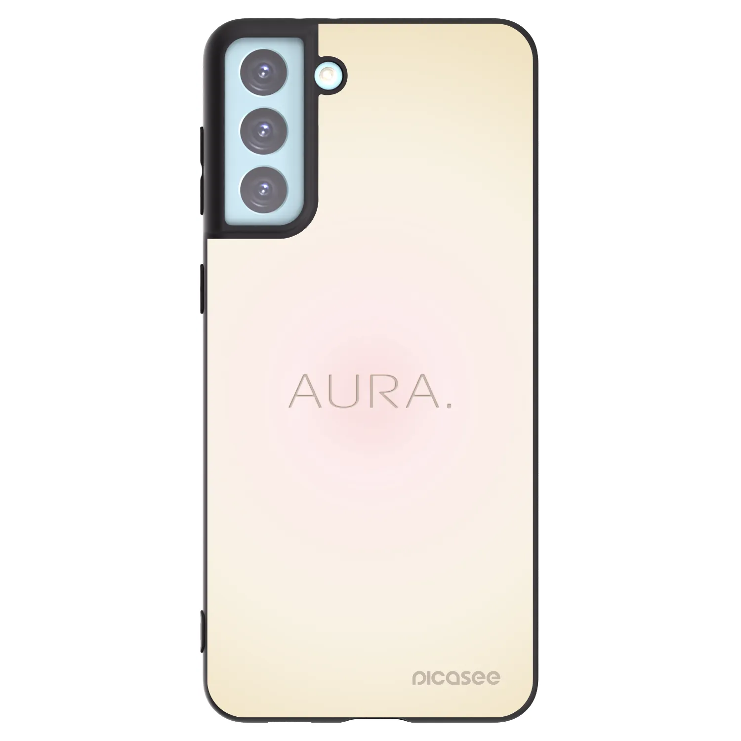 Picasee Μαύρη θήκη σιλικόνης για Samsung Galaxy S21+ 5G G996F - Aura