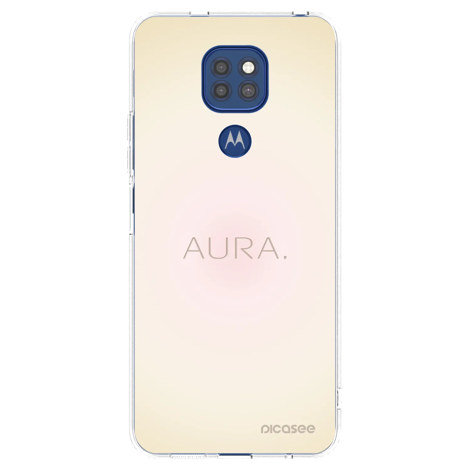 Picasee διαφανής θήκη σιλικόνης Motorola Moto G9 Play - Aura