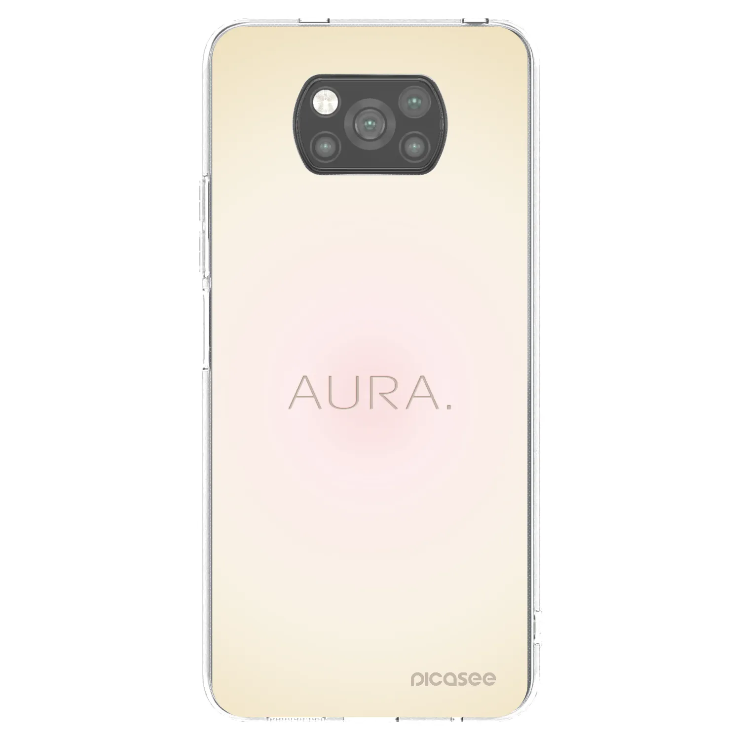 Picasee Μαύρη θήκη σιλικόνης για Xiaomi Poco X3 Pro - Aura
