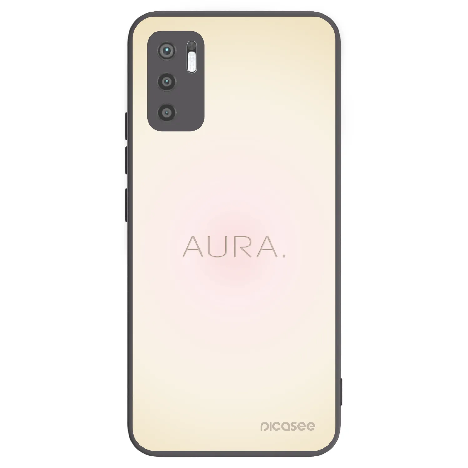 Picasee Μαύρη θήκη σιλικόνης για Xiaomi Redmi Note 10 5G - Aura