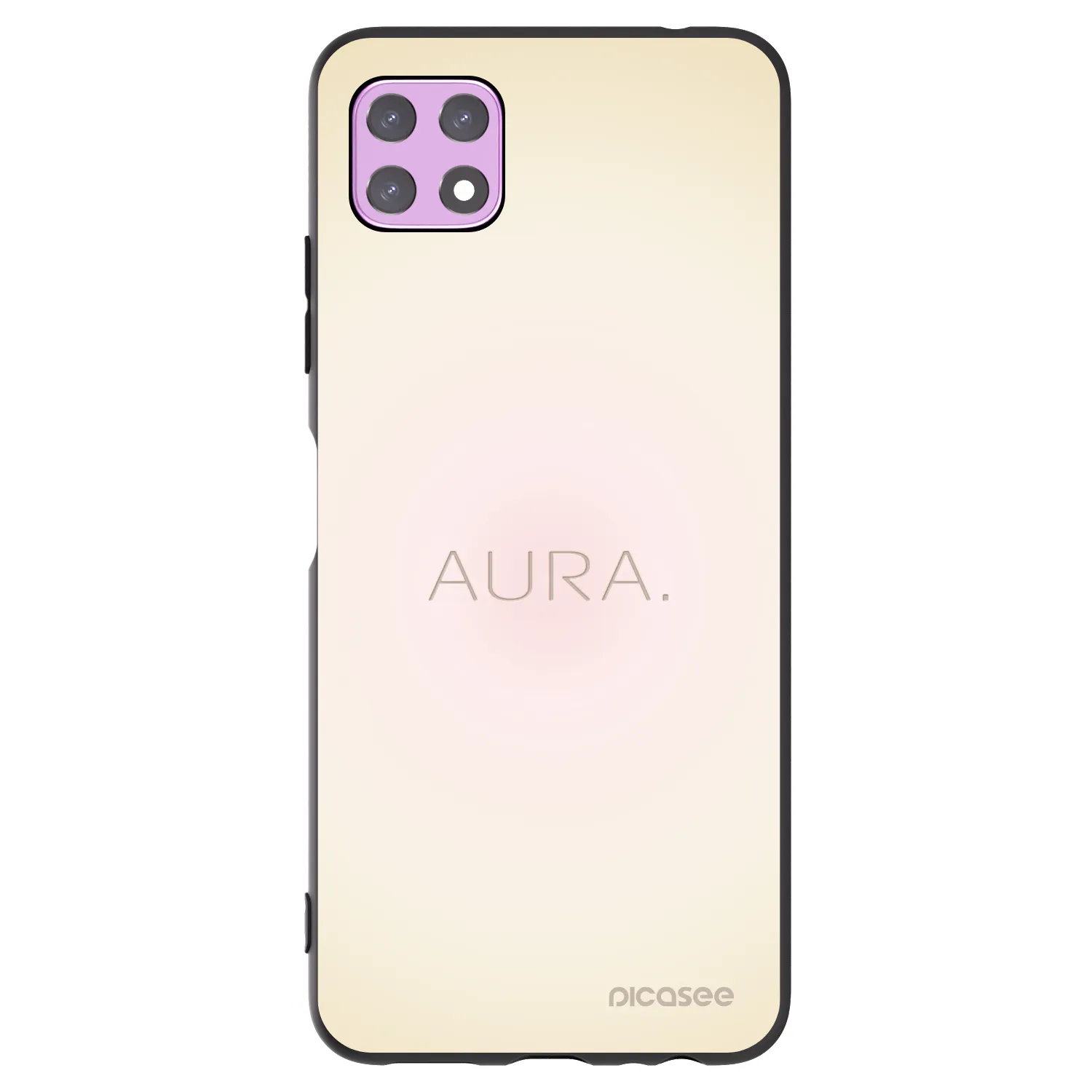 Picasee Μαύρη θήκη σιλικόνης για Samsung Galaxy A22 A226B 5G - Aura