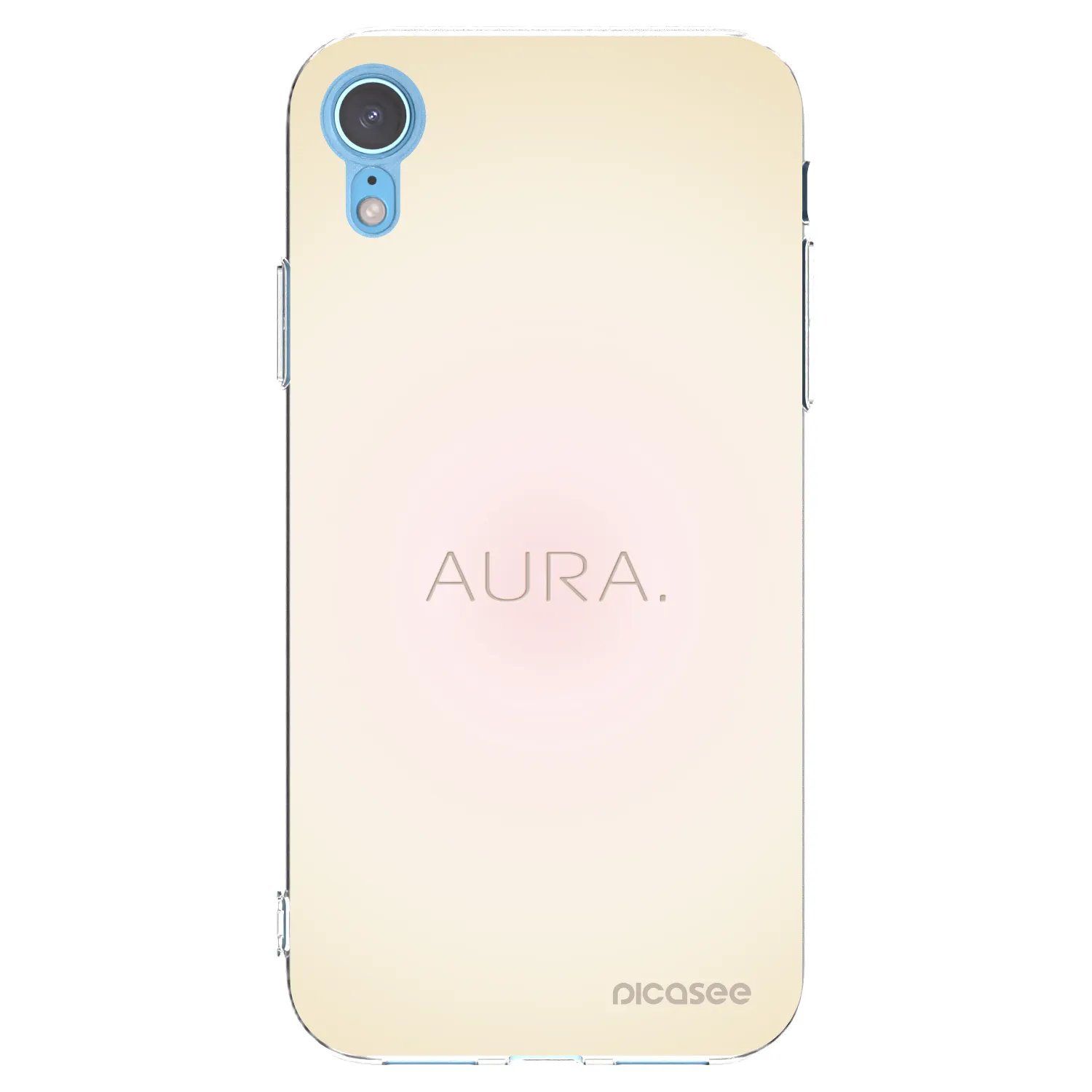 Picasee διαφανής θήκη σιλικόνης Apple iPhone XR - Aura