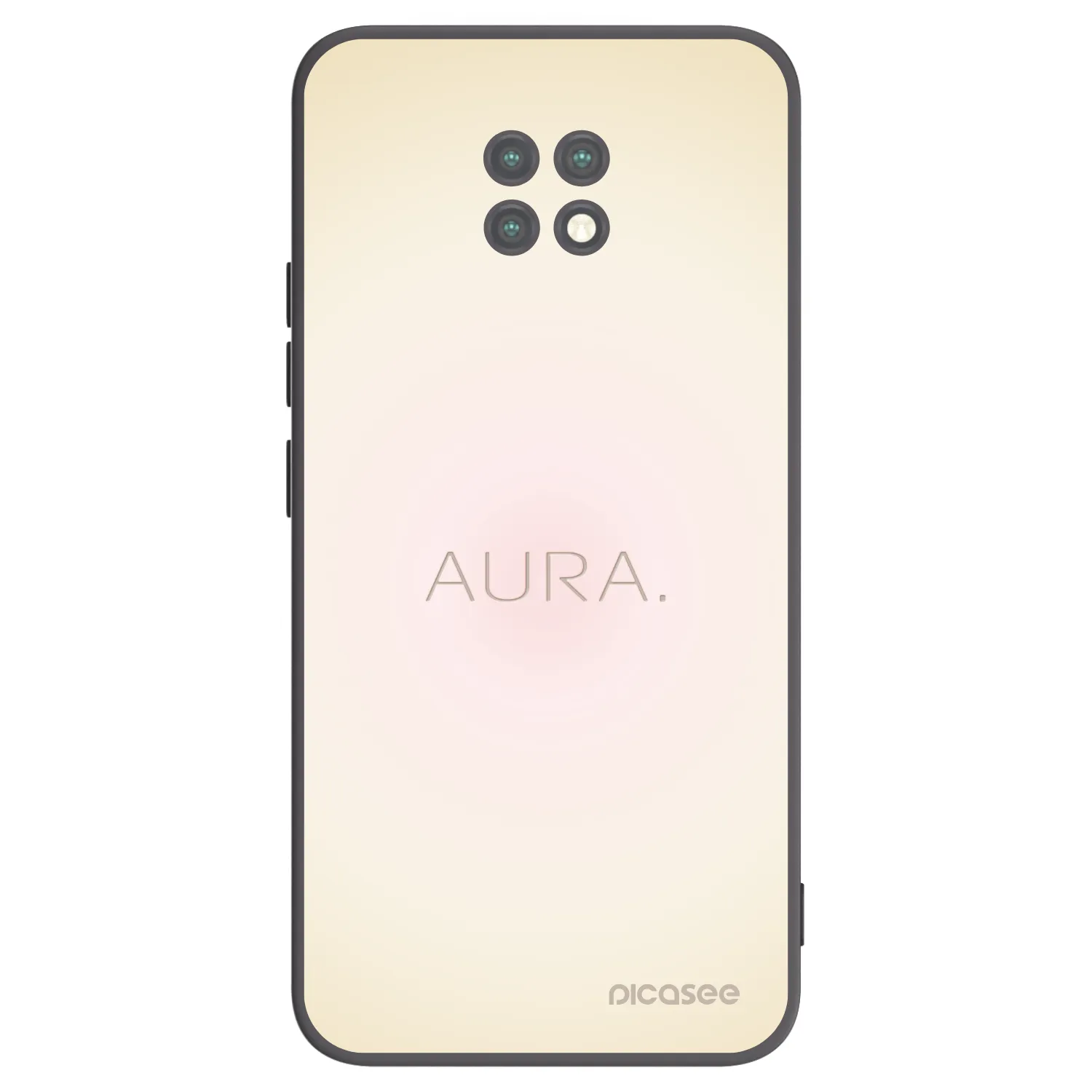 Picasee Μαύρη θήκη σιλικόνης για Xiaomi Redmi Note 9T - Aura