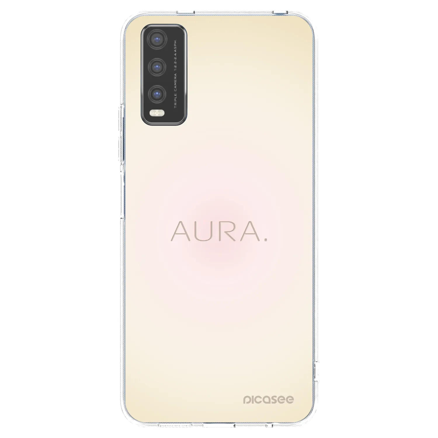 Picasee διαφανής θήκη σιλικόνης Vivo Y20s - Aura