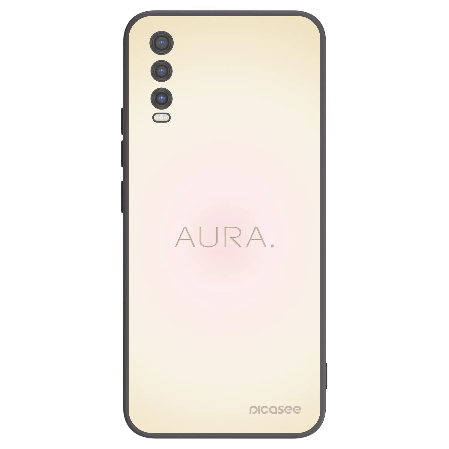 Picasee Μαύρη θήκη σιλικόνης για Vivo Y20s - Aura