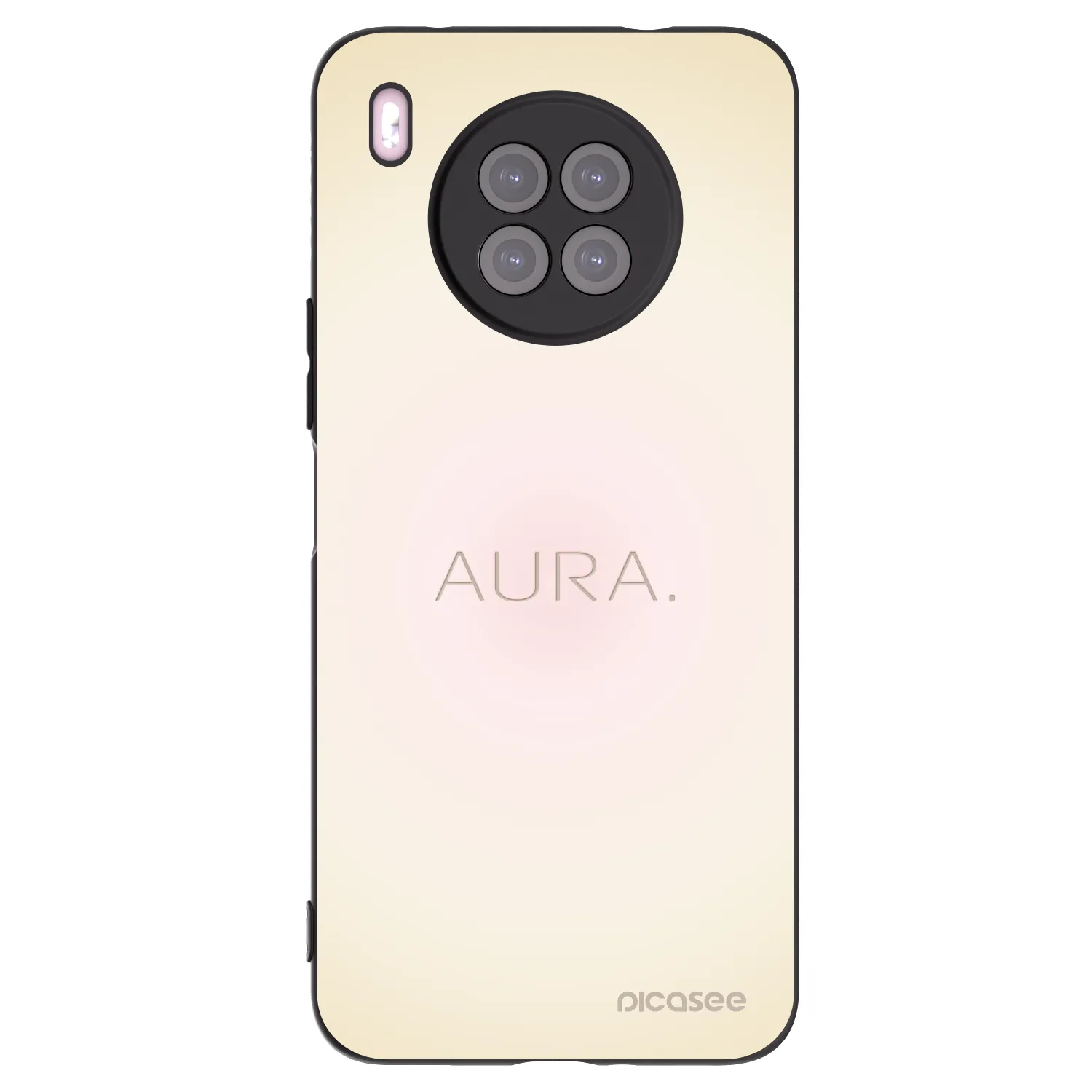 Picasee Μαύρη θήκη σιλικόνης για Huawei Nova 8i - Aura