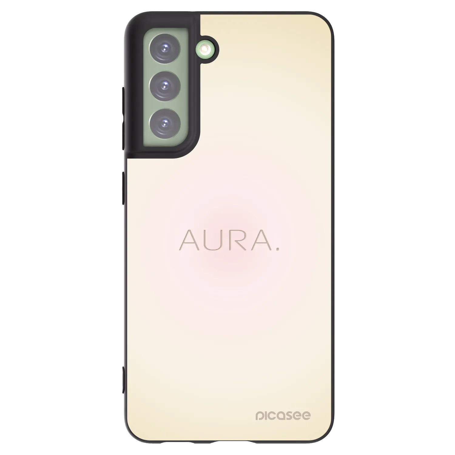 Picasee Μαύρη θήκη σιλικόνης για Samsung Galaxy S21 FE 5G - Aura