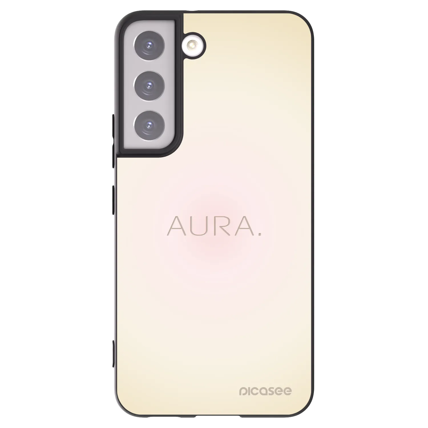 Picasee Μαύρη θήκη σιλικόνης για Samsung Galaxy S22 5G - Aura