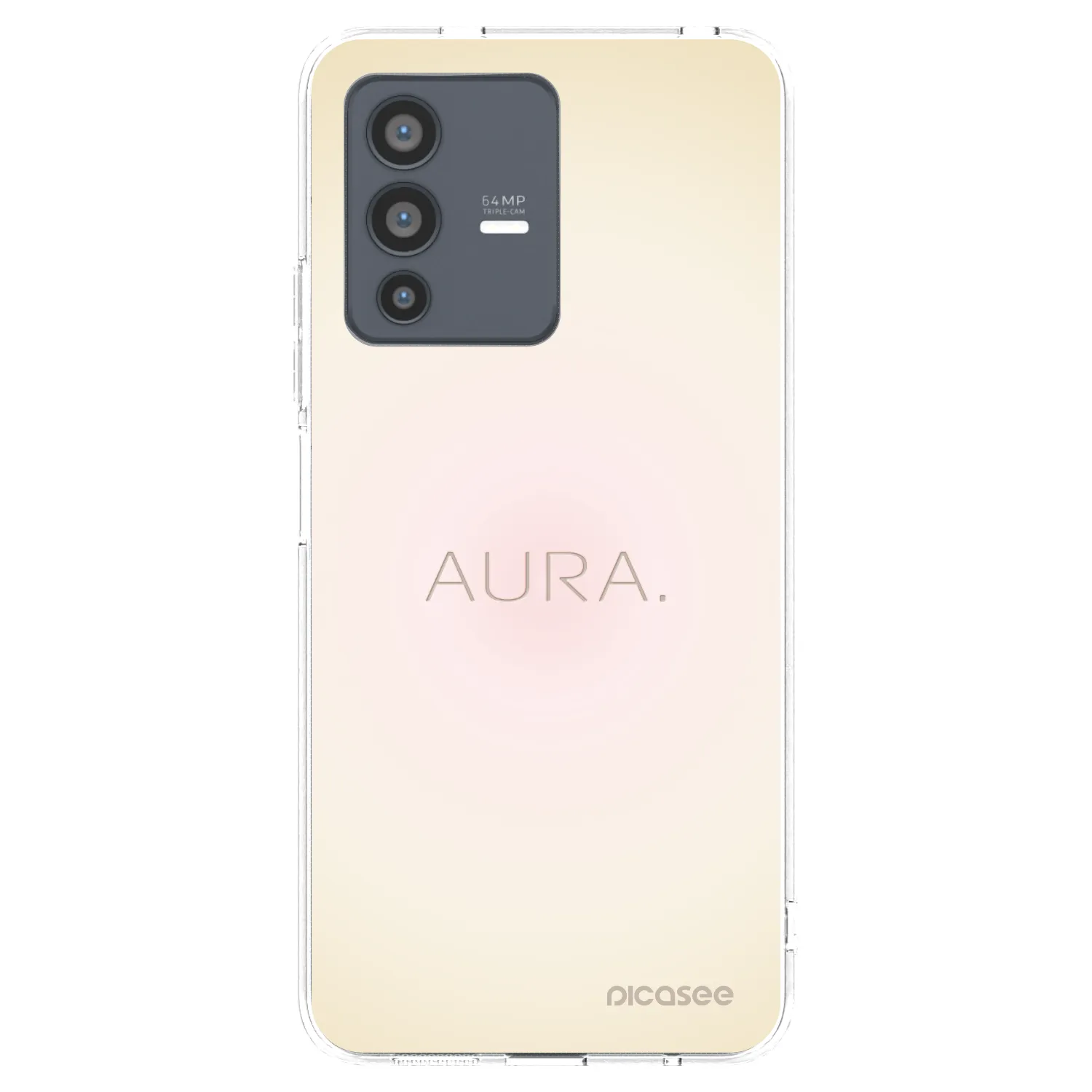 Picasee διαφανής θήκη σιλικόνης Vivo V23 5G - Aura