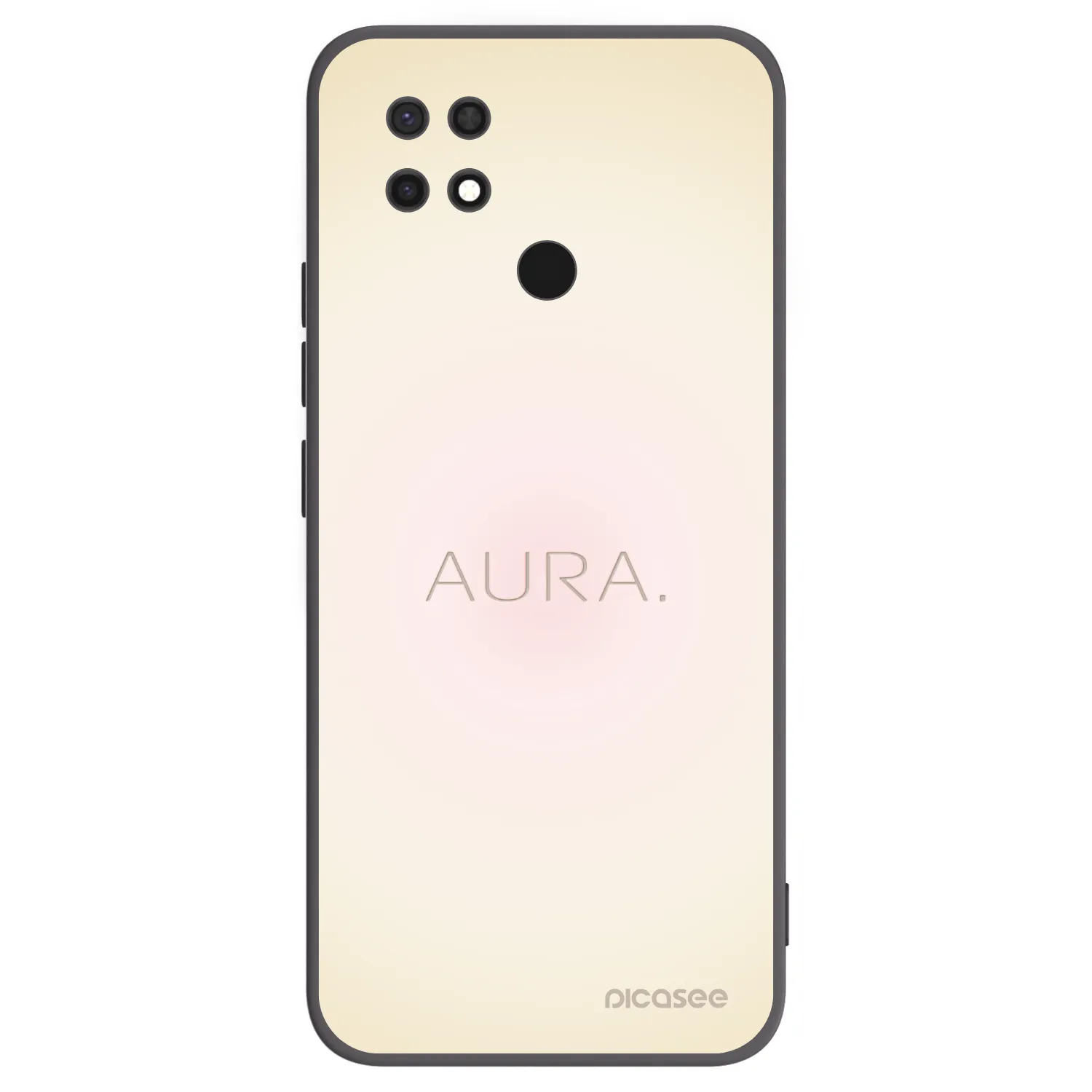 Picasee Μαύρη θήκη σιλικόνης για Xiaomi Redmi 10C - Aura