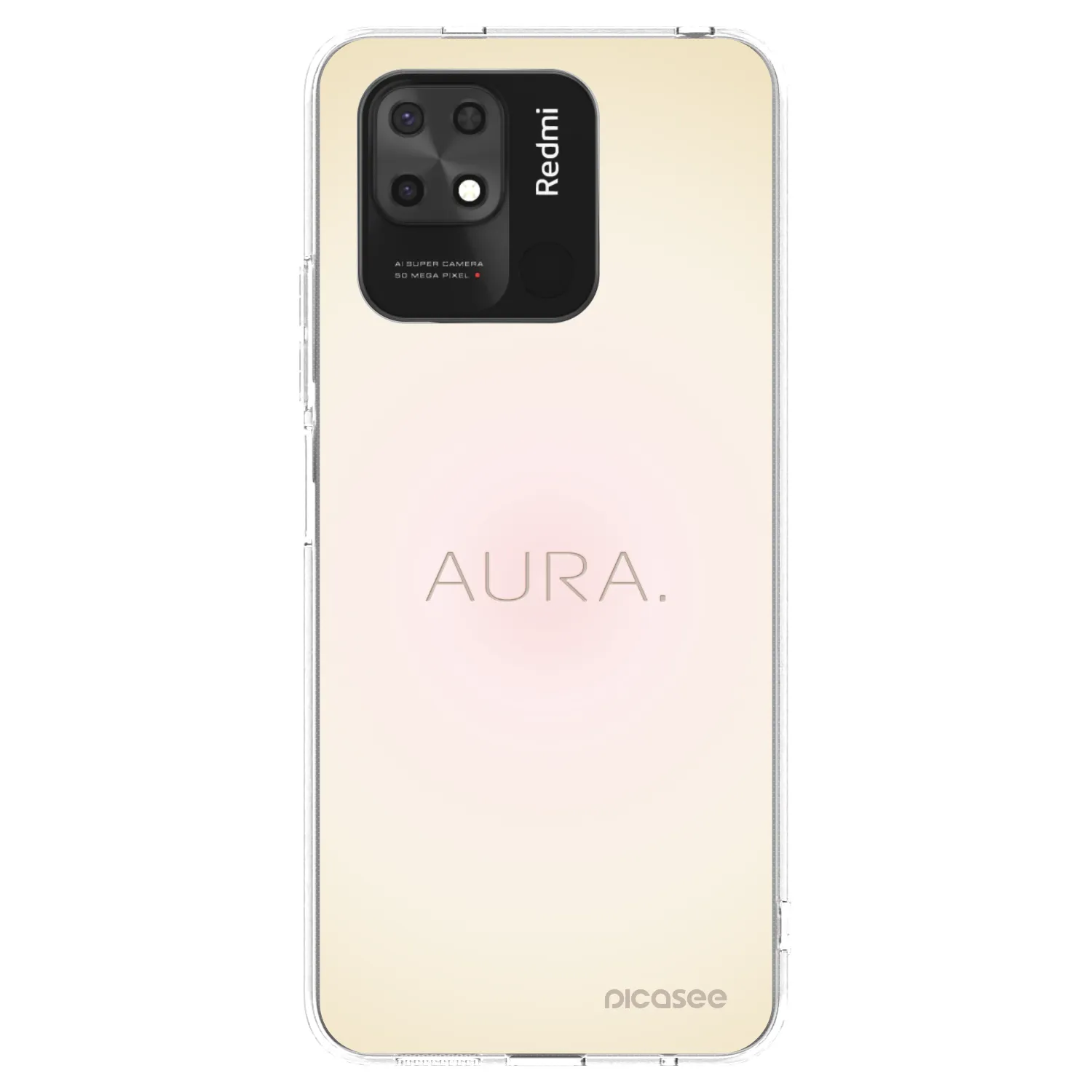 Picasee διαφανής θήκη σιλικόνης Xiaomi Redmi 10C - Aura