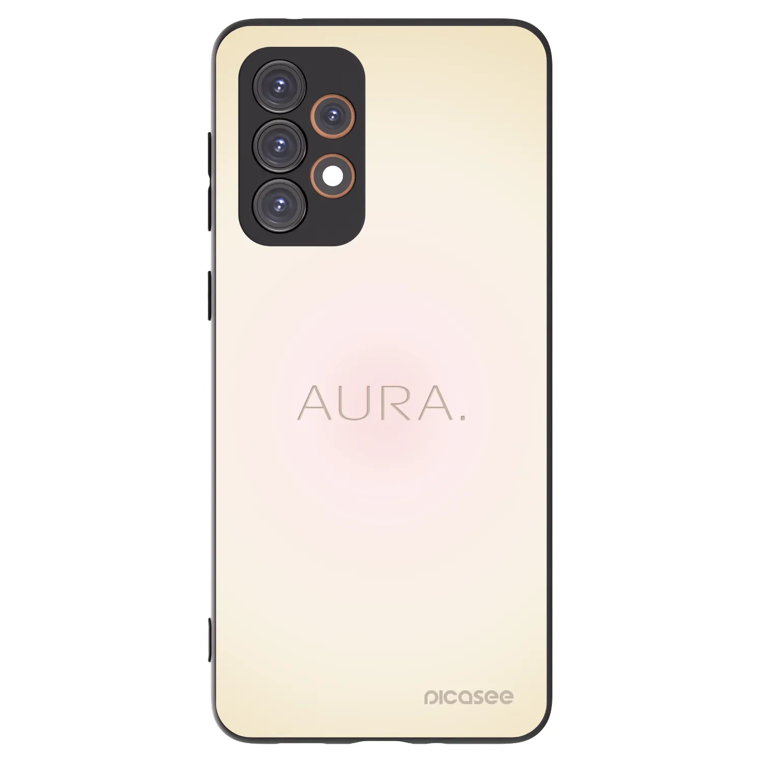 Picasee Μαύρη θήκη σιλικόνης για Samsung Galaxy A33 5G A336 - Aura