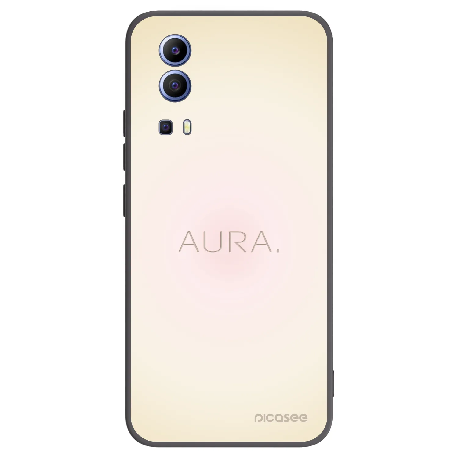 Picasee Μαύρη θήκη σιλικόνης για Vivo Y52 5G - Aura