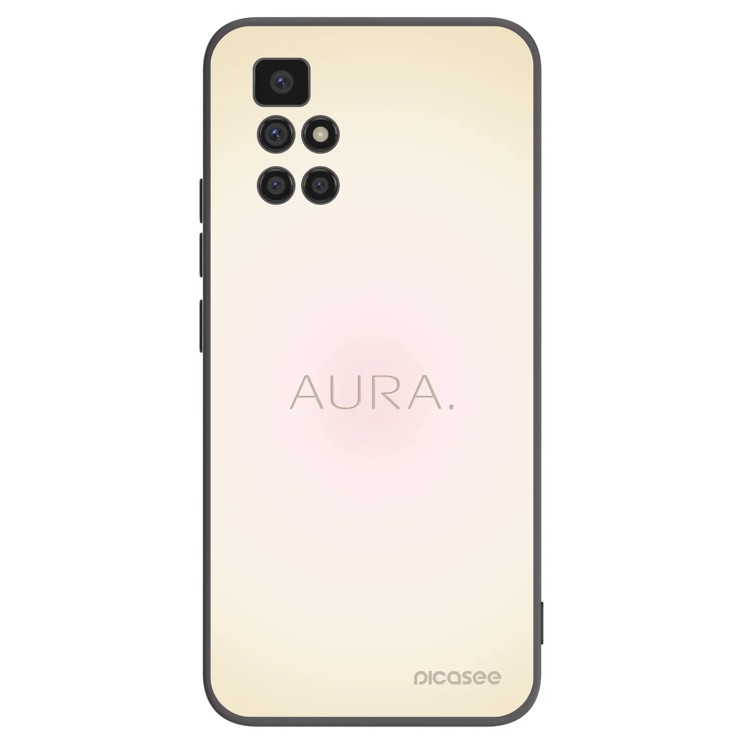 Picasee Μαύρη θήκη σιλικόνης για Xiaomi Redmi 10 (2022) - Aura