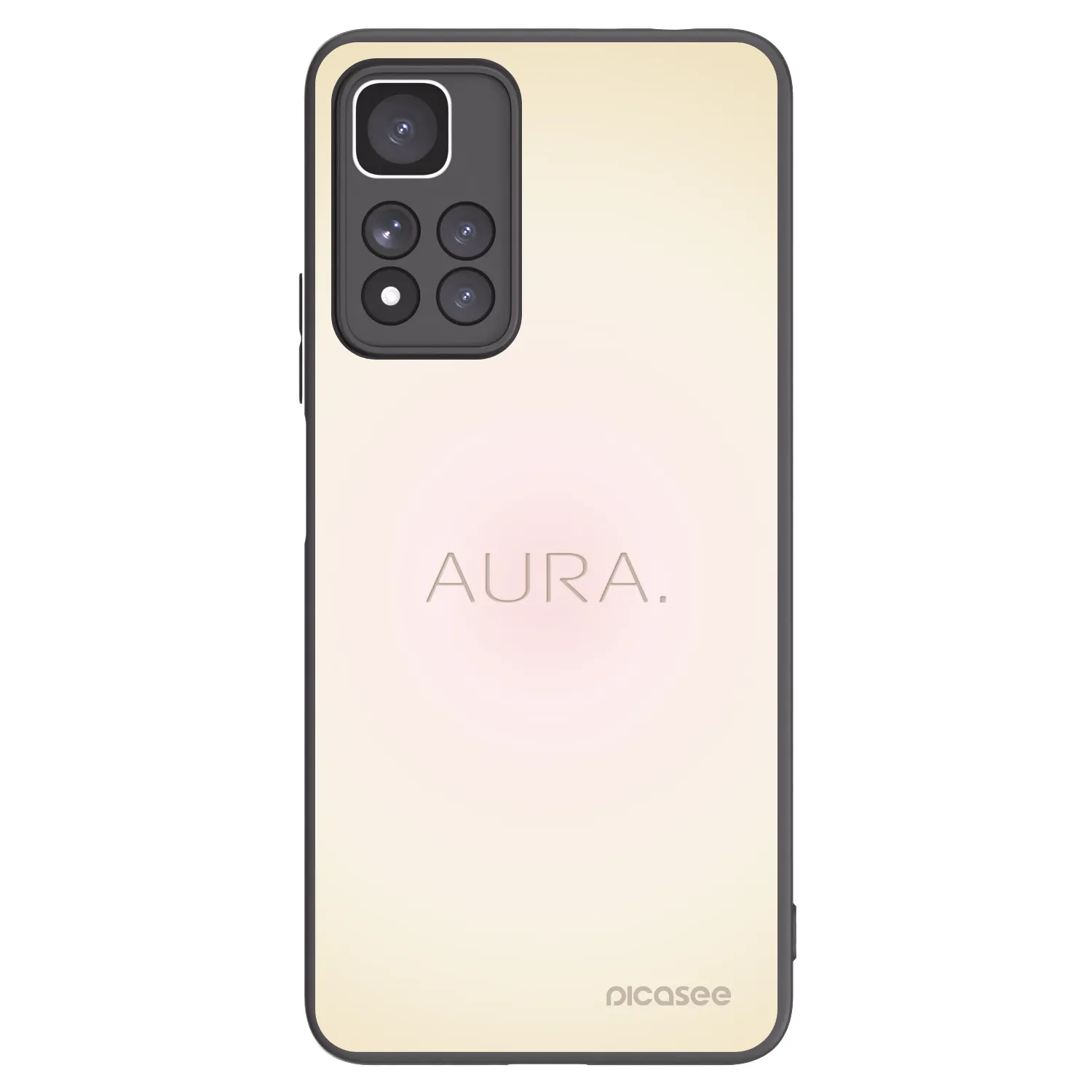 Picasee Μαύρη θήκη σιλικόνης για Xiaomi Redmi Note 11 Pro+ 5G - Aura