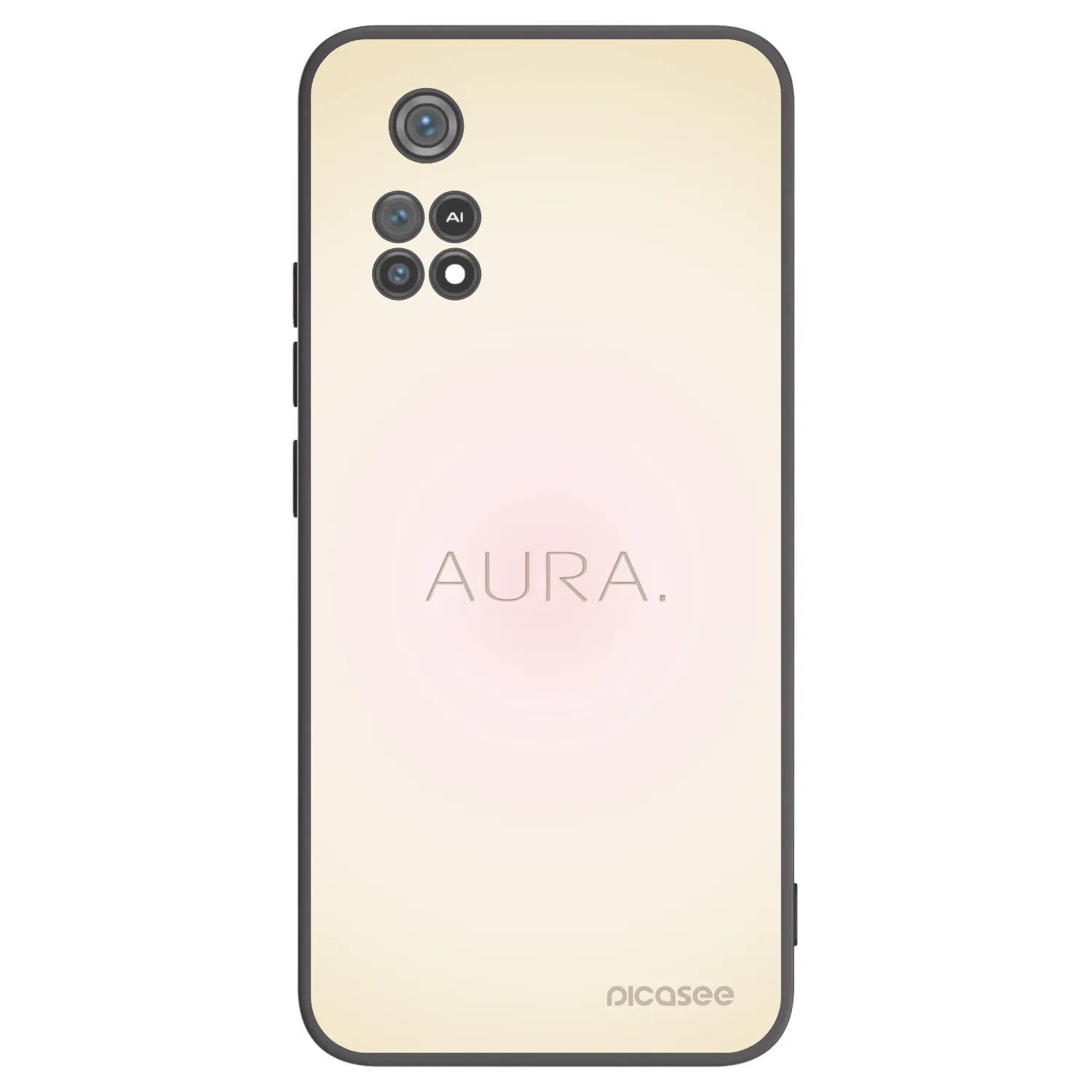 Picasee Μαύρη θήκη σιλικόνης για Xiaomi Poco M4 Pro - Aura