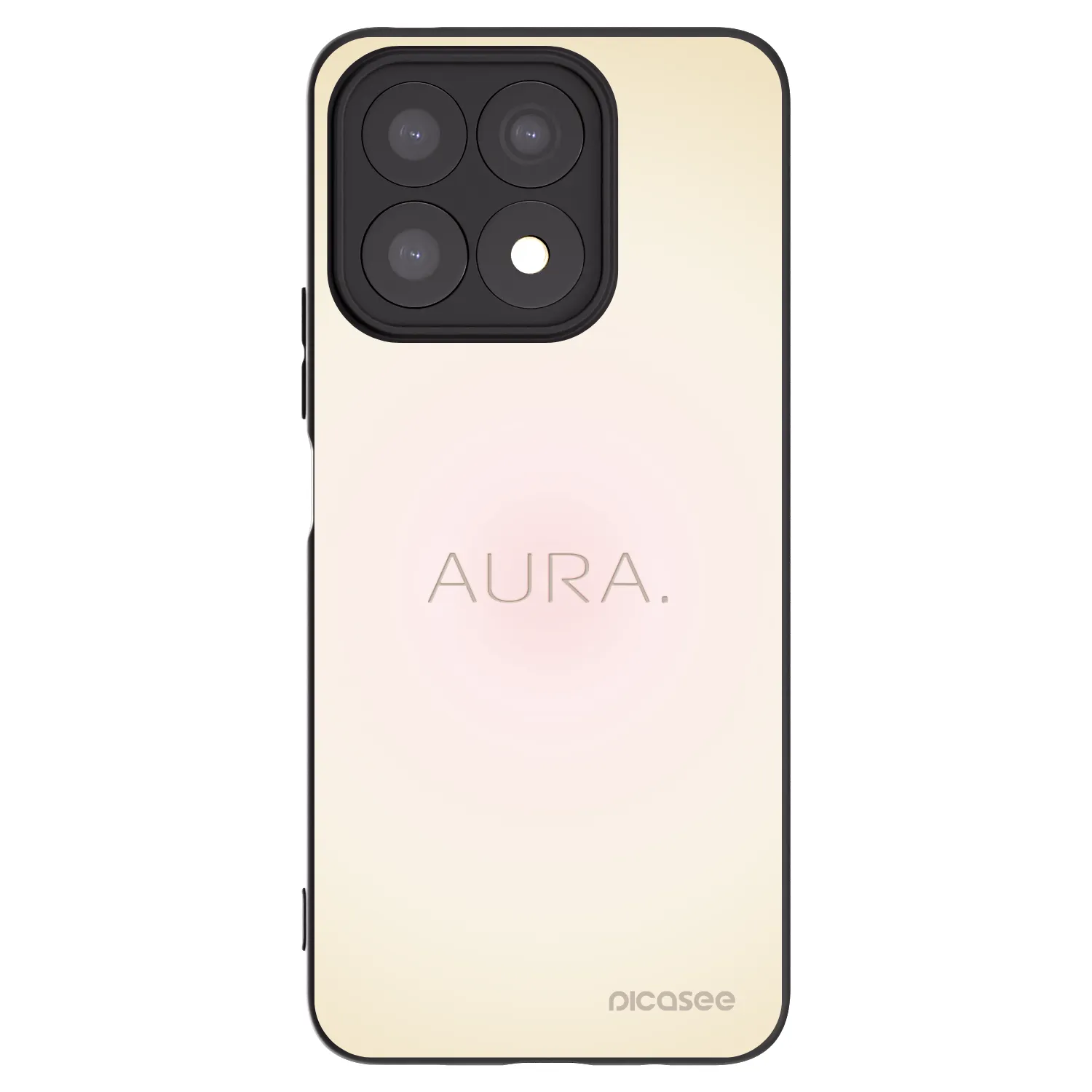 Picasee Μαύρη θήκη σιλικόνης για Honor X8a - Aura