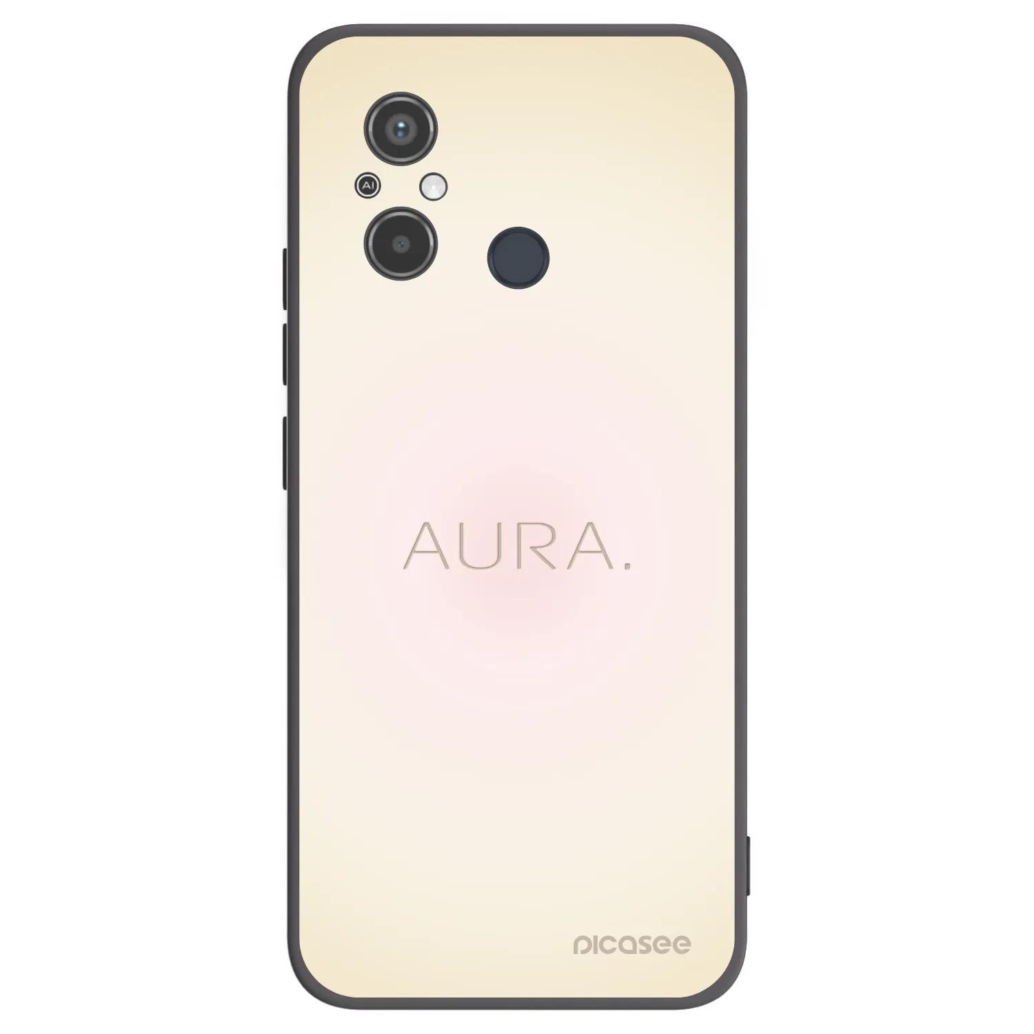 Picasee Μαύρη θήκη σιλικόνης για Xiaomi Redmi 12C - Aura