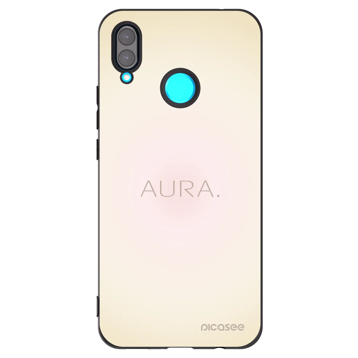 Picasee Μαύρη θήκη σιλικόνης για Huawei Nova 3i - Aura