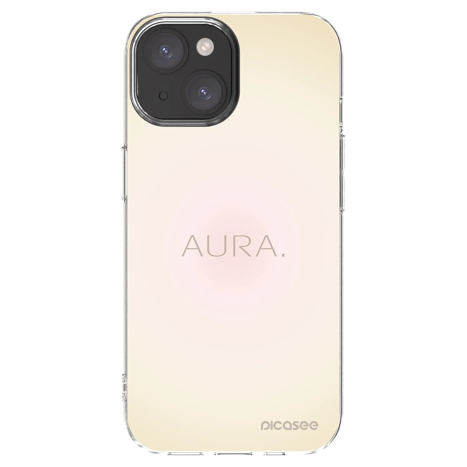 Picasee διαφανής θήκη σιλικόνης Apple iPhone 15 - Aura