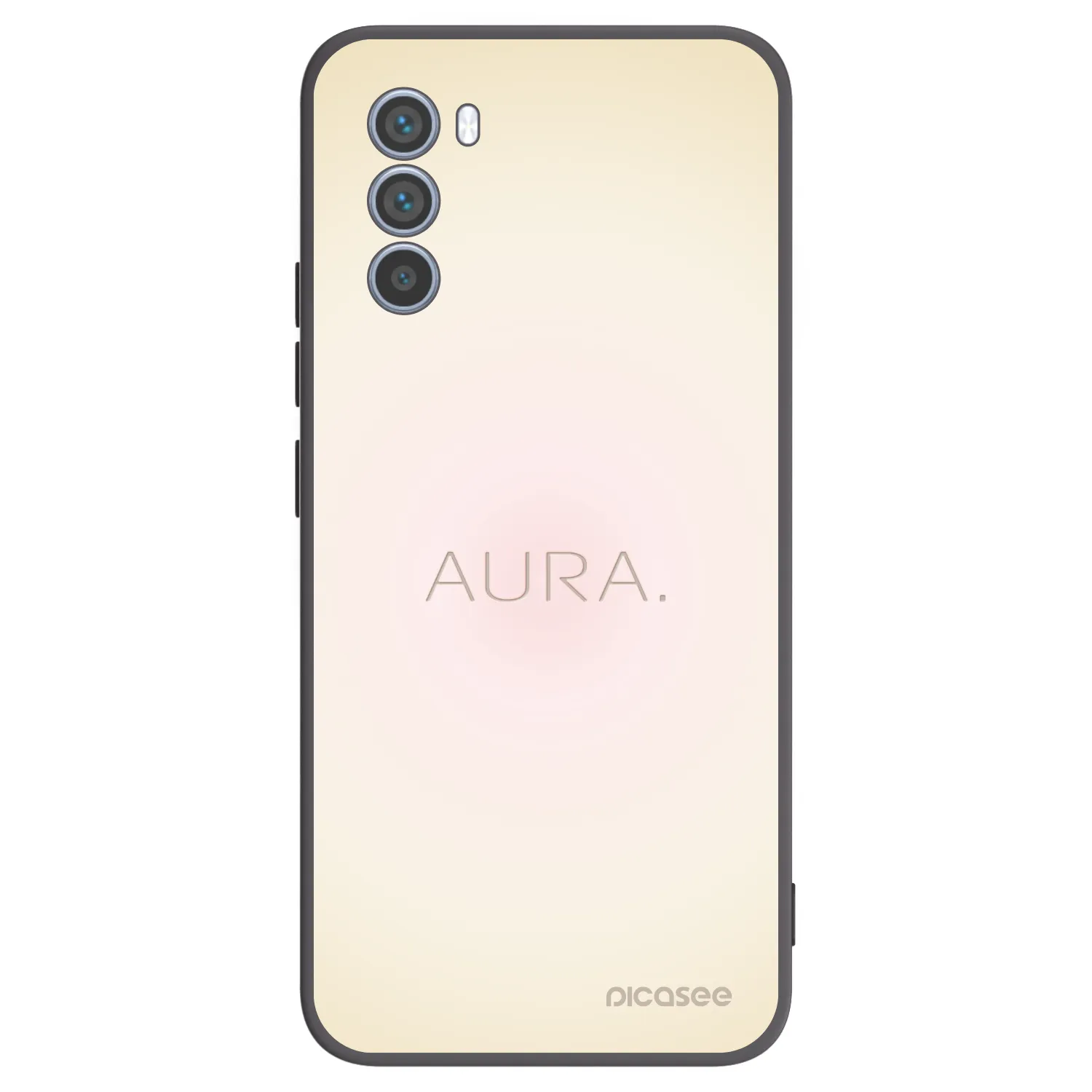 Picasee Μαύρη θήκη σιλικόνης για Motorola Moto G62 - Aura